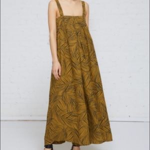 Black Crane Wide Pleated Jumper in Leaf Small NWT